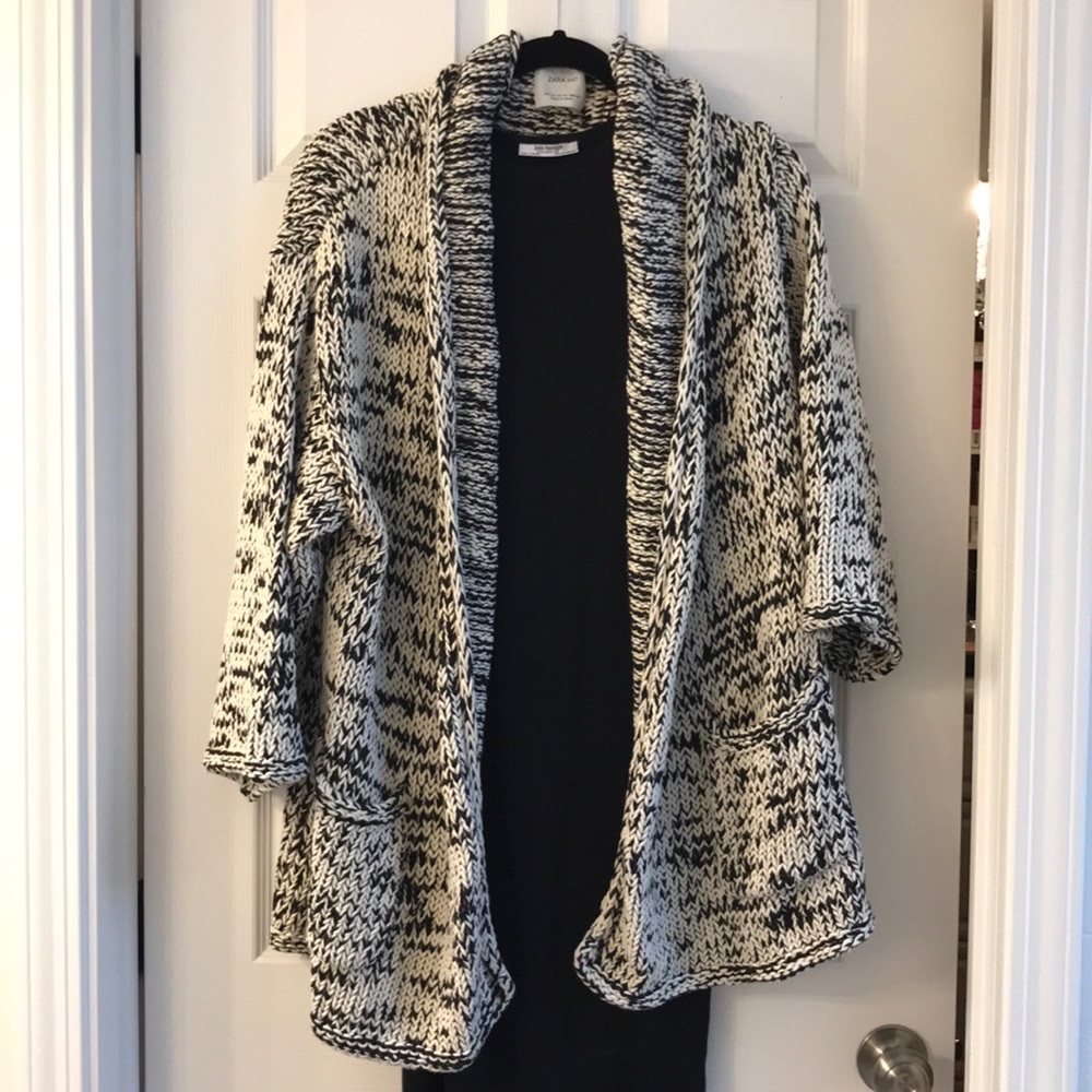 Zara Chunky Knit Oversized Cardigan
